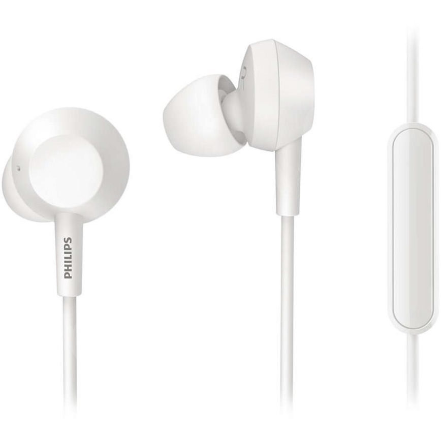 Philips TAE4105WT/00 - Austiņas ar mikrofonu JACK 3,5 mm balta