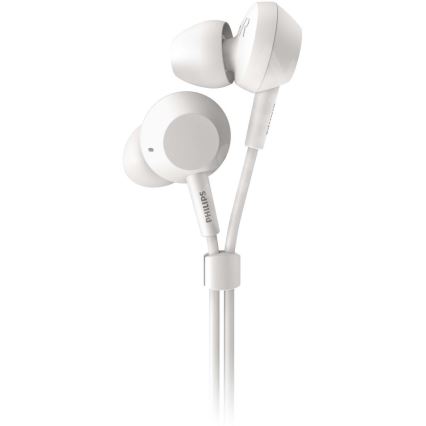 Philips TAE4105WT/00 - Austiņas ar mikrofonu JACK 3,5 mm balta