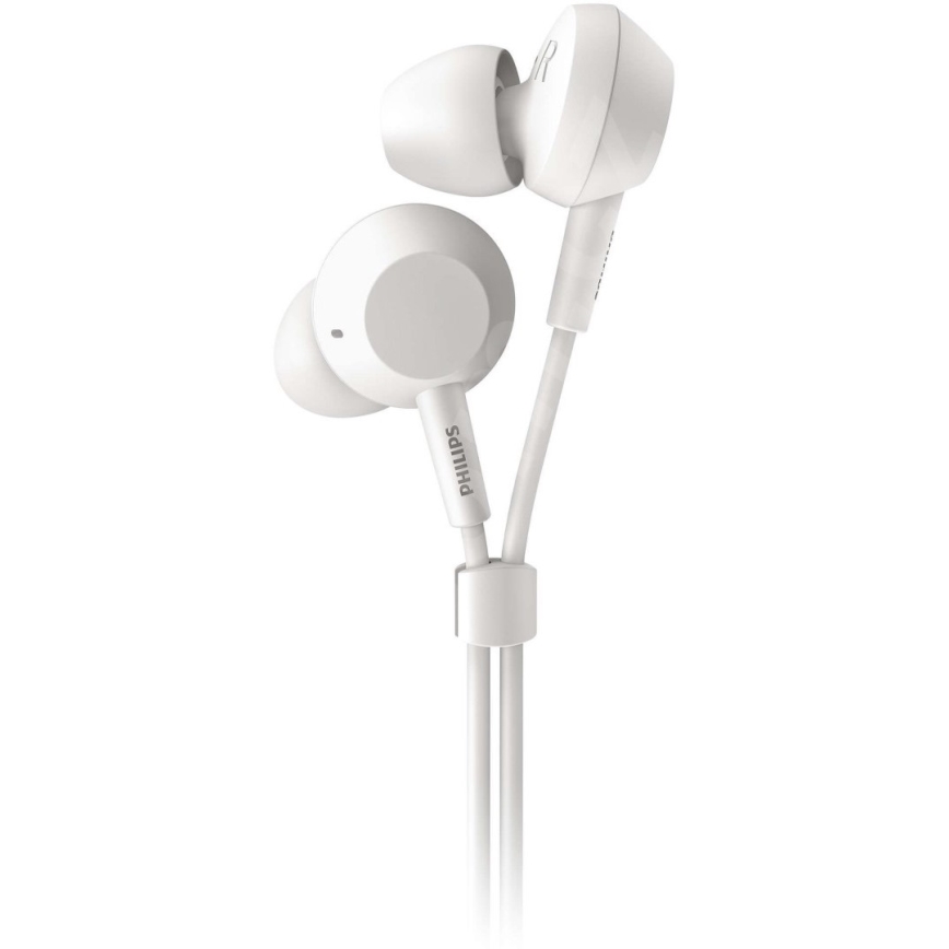 Philips TAE4105WT/00 - Austiņas ar mikrofonu JACK 3,5 mm balta