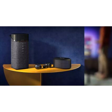 Philips TAT8505BK/00 - Bezvadu austiņas IPX4 2x 55 mAh + 560 mAh melna