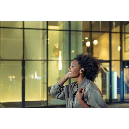 Philips TAT8505BK/00 - Bezvadu austiņas IPX4 2x 55 mAh + 560 mAh melna