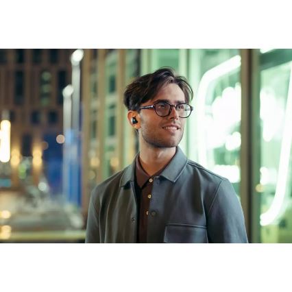 Philips TAT8505BK/00 - Bezvadu austiņas IPX4 2x 55 mAh + 560 mAh melna