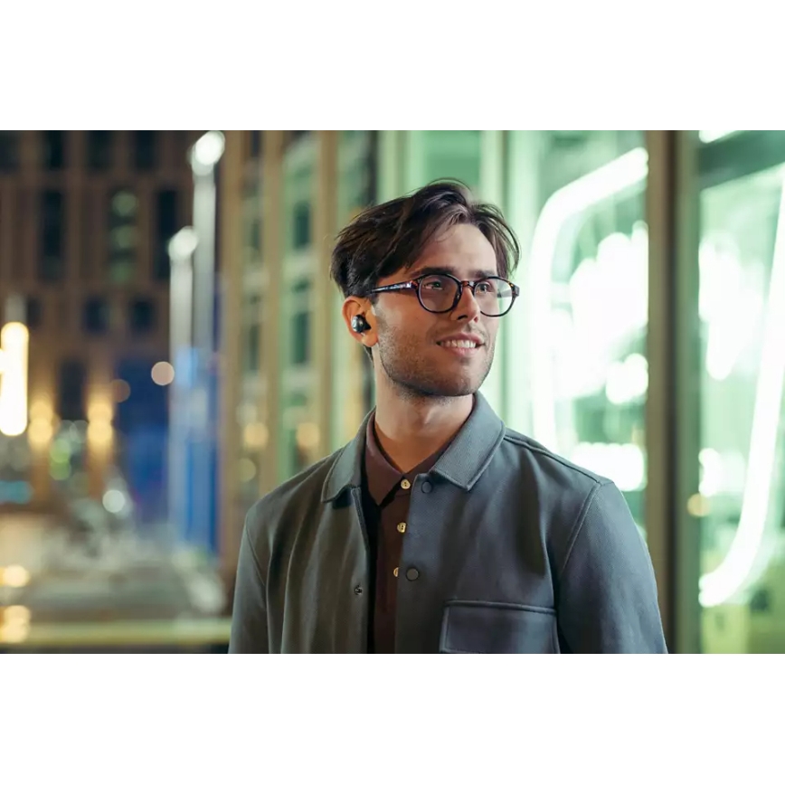 Philips TAT8505BK/00 - Bezvadu austiņas IPX4 2x 55 mAh + 560 mAh melna