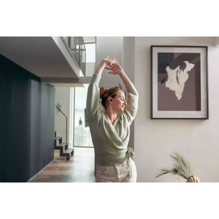 Philips TAT8505BK/00 - Bezvadu austiņas IPX4 2x 55 mAh + 560 mAh melna