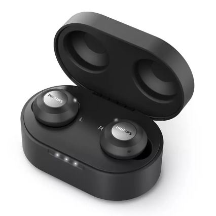 Philips TAT8505BK/00 - Bezvadu austiņas IPX4 2x 55 mAh + 560 mAh melna