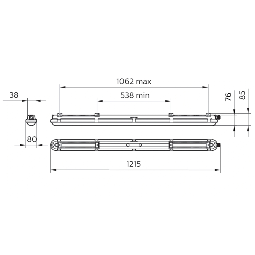 Philips - tehniskais LED gaismeklis CORELINE LED/25W/230V 120 cm IP66