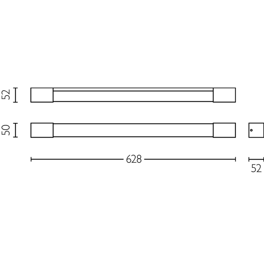 Philips - Vannas istabas spoguļa lampa ROVER LED/10W/230V IP44 melna