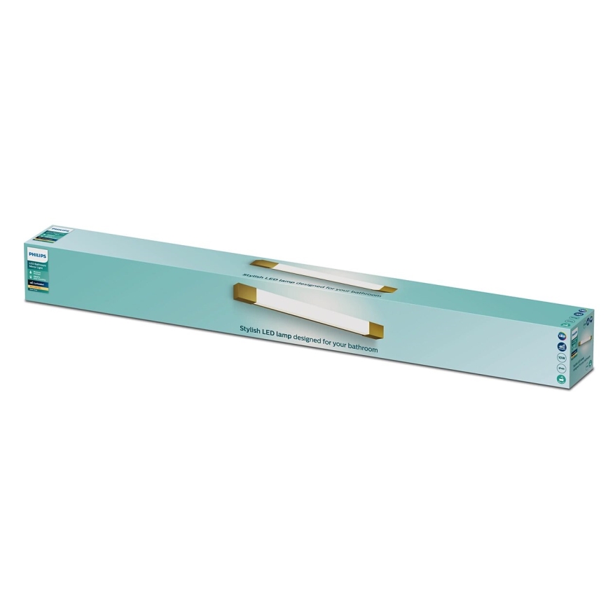 Philips - Vannas istabas spoguļa lampa ROVER LED/10W/230V IP44 misiņš