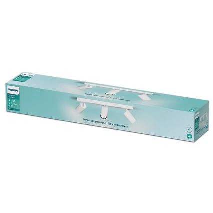 Philips - Vannas istabas starmetis IDRIS 3xGU10/5W/230V IP44 balta