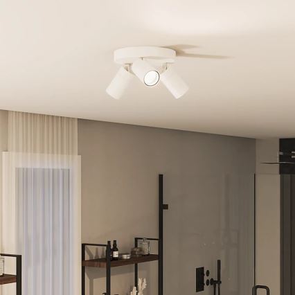 Philips - Vannas istabas starmetis IDRIS 3xGU10/5W/230V IP44 balta