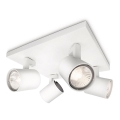 Philips - Virziena gaismeklis RUNNER 4xGU10/20W/230V balts