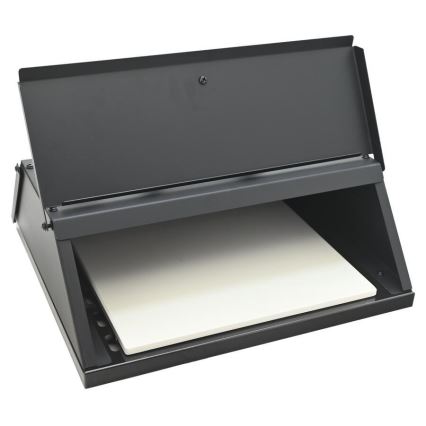 Picas krāsns ar durvīm un termometru 40x35,5x21 cm melna