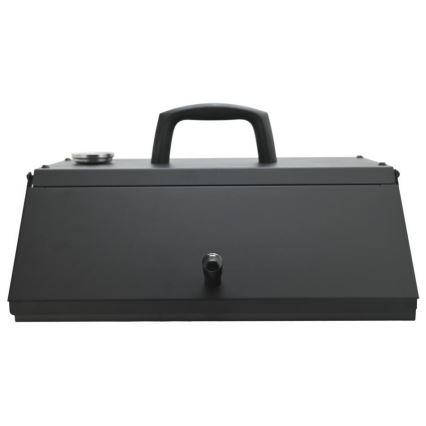 Picas krāsns ar durvīm un termometru 40x35,5x21 cm melna