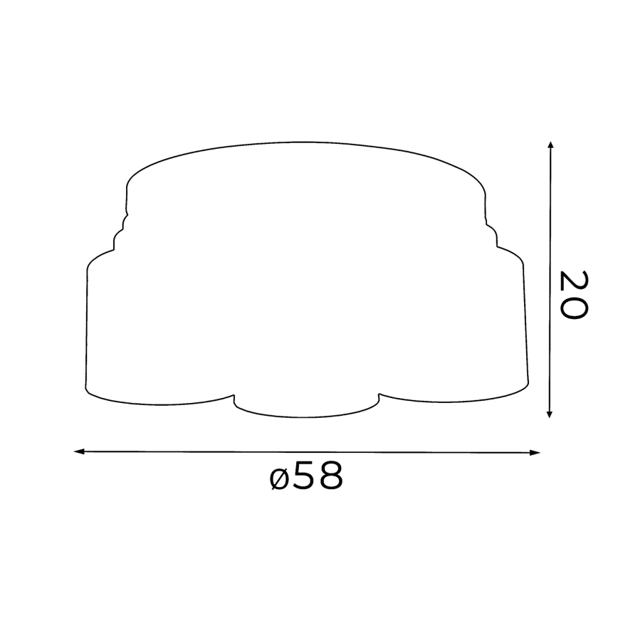 Pie virsmas stiprināma lustra FRODI 5xE27/60W/230V melna