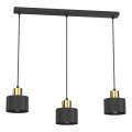 Piekaramā lampa ar kabeli PARKLA 3xE27/15W/230V melna