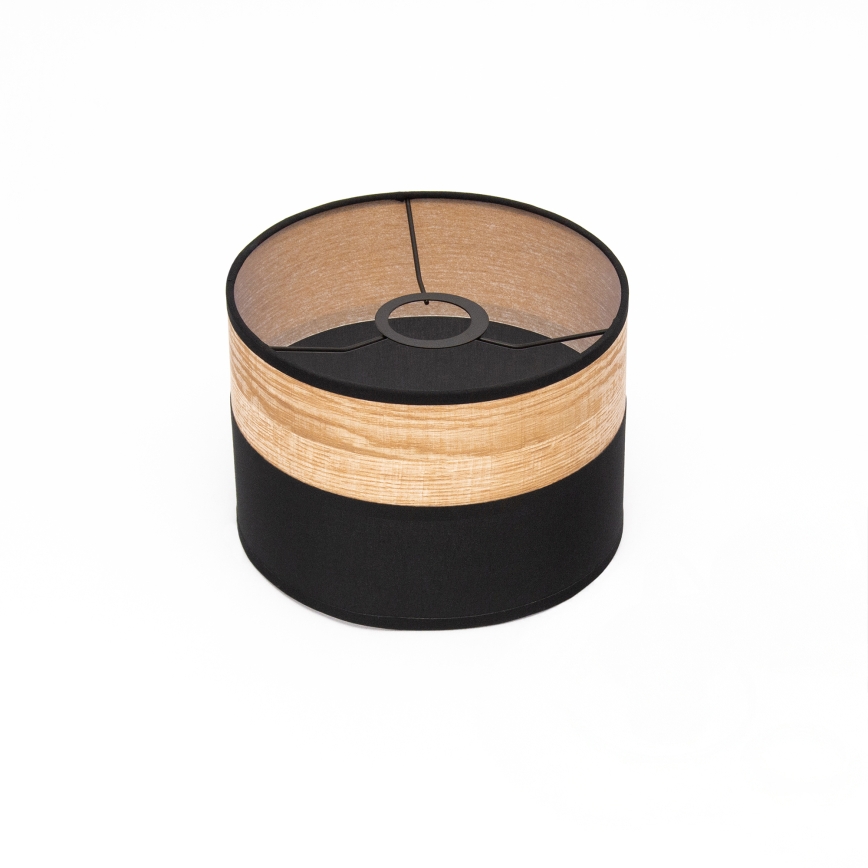 Piekaramā lampa ar vadu ALBA 1xE27/15W/230V Ø 20 cm melna/brūna