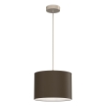 Piekaramā lampa ar vadu ARDEN 1xE27/15W/230V Ø 25 cm bēša/brūna