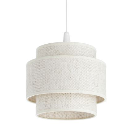 Piekaramā lampa BOHO ar vadu 1xE27/60W/230V Ø 20 cm, balta