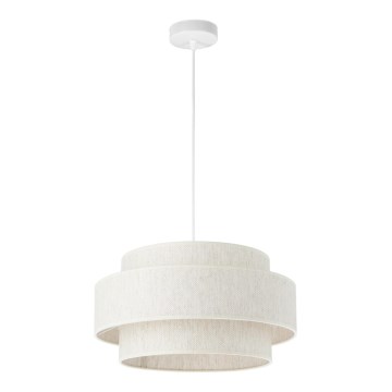 Piekaramā lampa BOHO uz vada 1xE27/60W/230V Ø 40 cm balta