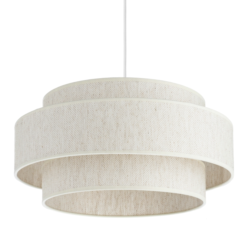 Piekaramā lampa BOHO uz vada 1xE27/60W/230V Ø 40 cm balta