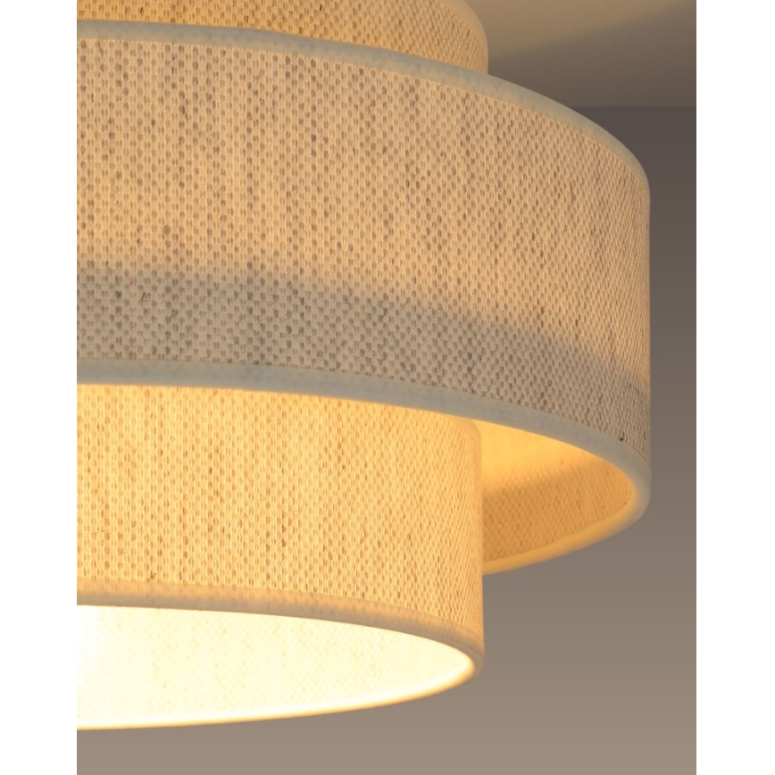 Piekaramā lampa BOHO uz vada 1xE27/60W/230V Ø 40 cm balta