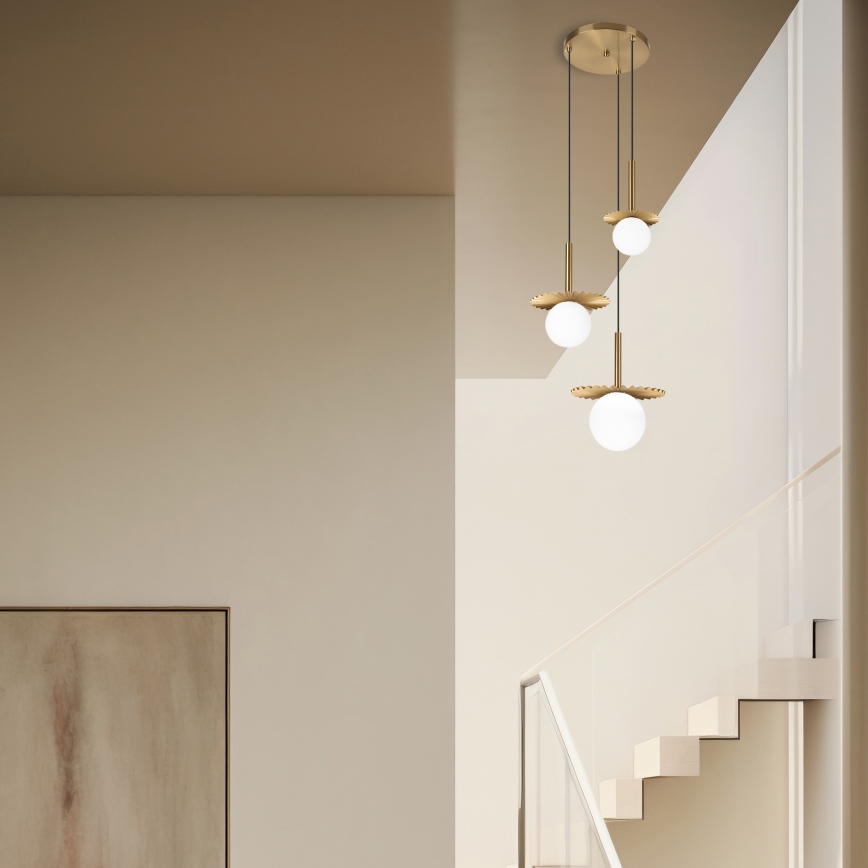 Piekaramā lampa CHITA ar kabeli 3xG9/5W/230V zelta