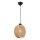 Piekaramā lampa DRUM uz kabeļa 1xE27/60W/230V, brūna