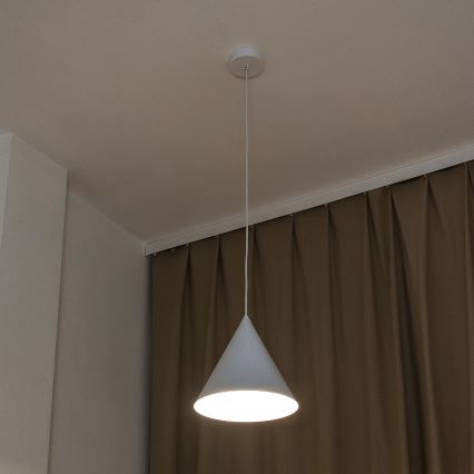Piekaramā lampa ETNA II ar vadu, 1xE27/15W/230V, diam. 25 cm, balta