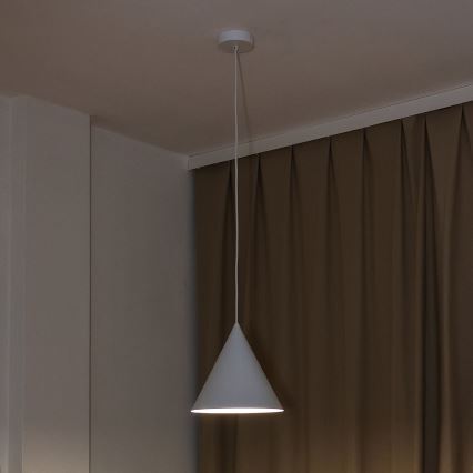 Piekaramā lampa ETNA II ar vadu, 1xE27/15W/230V, diam. 25 cm, balta