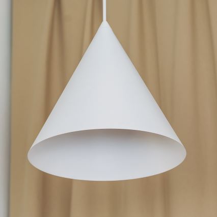Piekaramā lampa ETNA II ar vadu, 1xE27/15W/230V, diam. 25 cm, balta