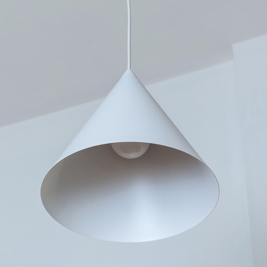 Piekaramā lampa ETNA II ar vadu, 1xE27/15W/230V, diam. 25 cm, balta