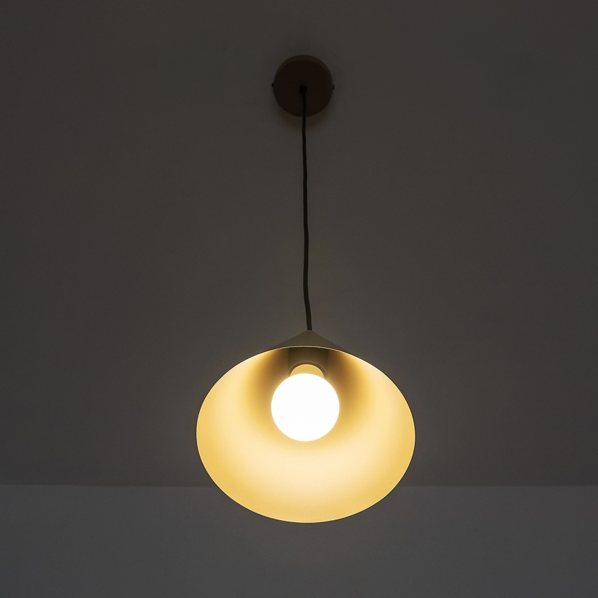 Piekaramā lampa ETNA II uz kabeļa, 1xE27/15W/230V, Ø 18,5 cm, bēša