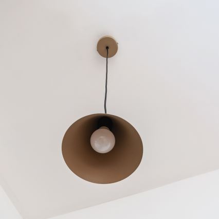 Piekaramā lampa ETNA II uz kabeļa, 1xE27/15W/230V, Ø 18,5 cm, bēša