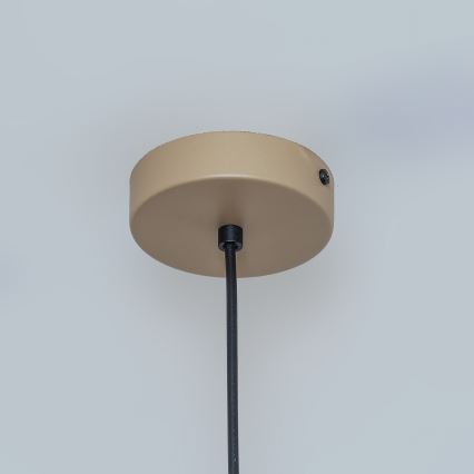 Piekaramā lampa ETNA II uz kabeļa, 1xE27/15W/230V, Ø 18,5 cm, bēša