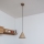 Piekaramā lampa ETNA uz kabeļa, 1xE27/15W/230V, Ø 18,5 cm, bēša