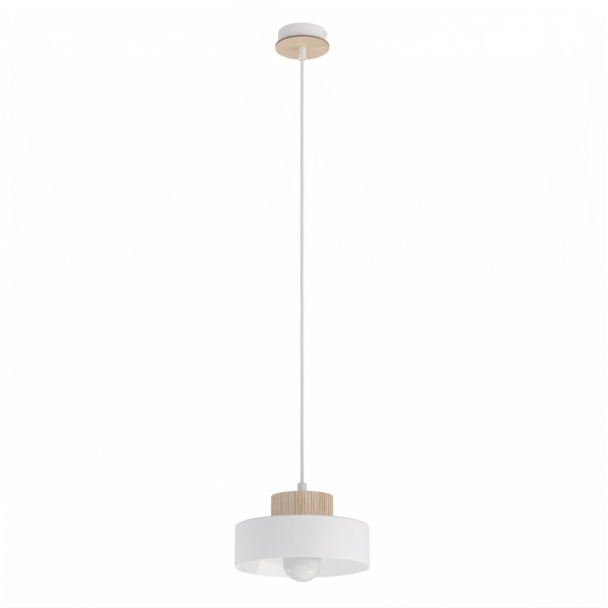 Piekaramā lampa KIVI uz troses 1xE27/15W/230V balta
