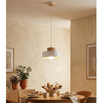 Piekaramā lampa KIVI uz troses 1xE27/15W/230V balta