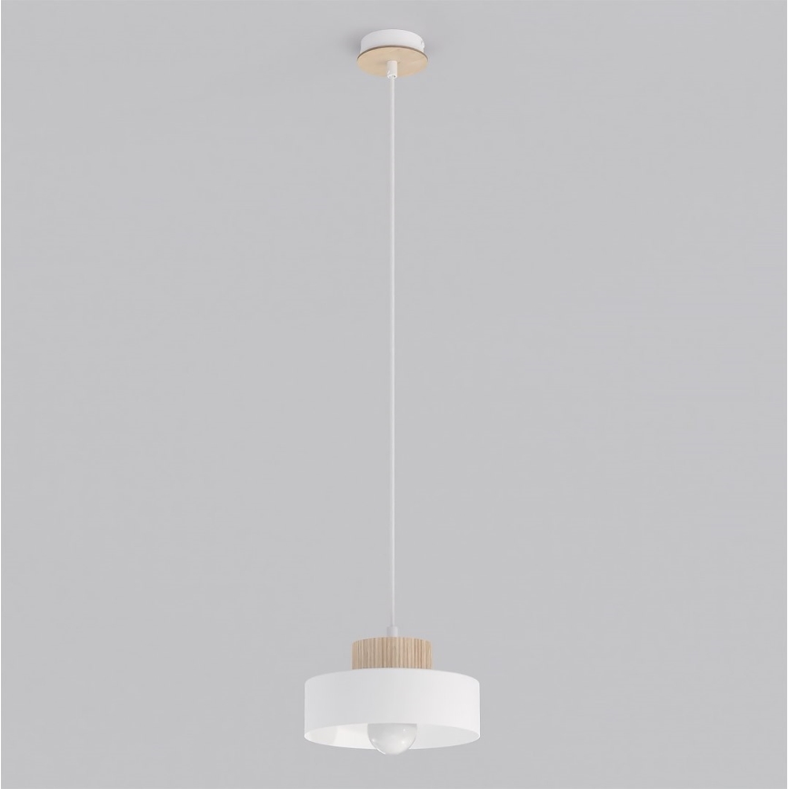 Piekaramā lampa KIVI uz troses 1xE27/15W/230V balta