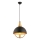 Piekaramā lampa MONZA 1xE27/40W/230V Ø 30 cm melna/zelta