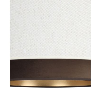 Piekaramā lampa NATIA 1xE27/60W/230V Ø 45 cm balta/brūna
