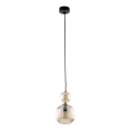Piekaramā lampa SOPHIA ar vadu, 1xE14/10W/230V, melna/dūmakaini bēša