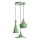 Piekaramā lampa TOM 3xE27/40W/230V zaļa