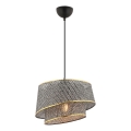 Piekaramā lampa uz kabeļa BARETTE 1xE27/60W/230V pelēka/zelta