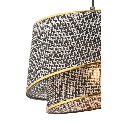 Piekaramā lampa uz kabeļa BARETTE 1xE27/60W/230V pelēka/zelta