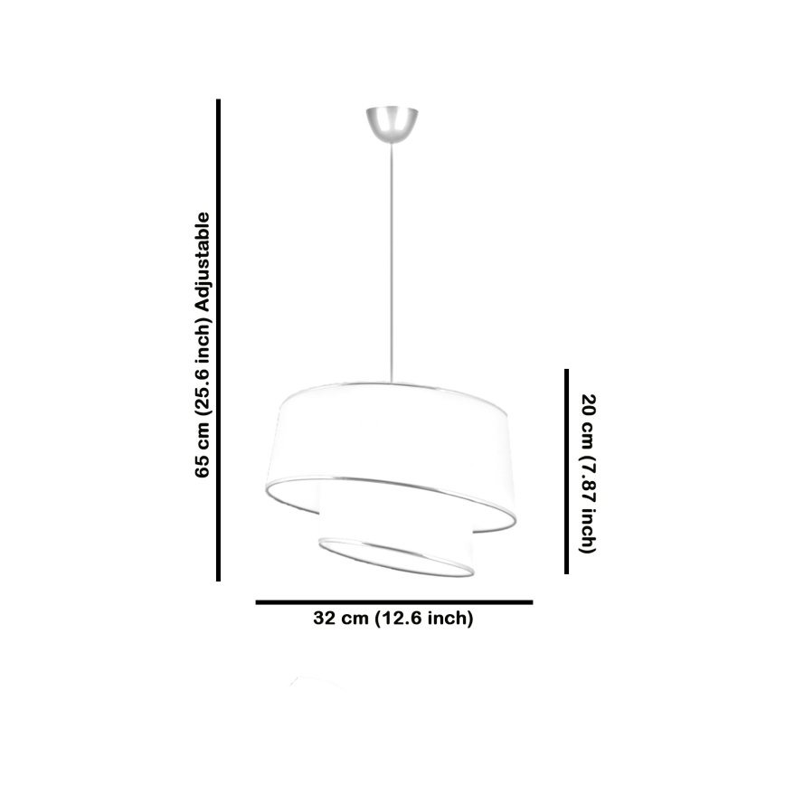 Piekaramā lampa uz kabeļa BARETTE 1xE27/60W/230V pelēka/zelta