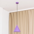 Piekaramā lampa uz kabeļa ETNA II 1xE27/15W/230V Ø 25 cm violeta
