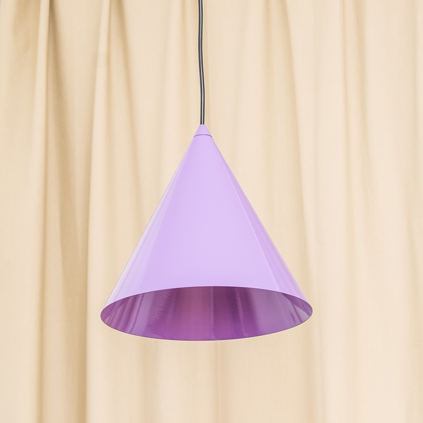 Piekaramā lampa uz kabeļa ETNA II 1xE27/15W/230V Ø 25 cm violeta