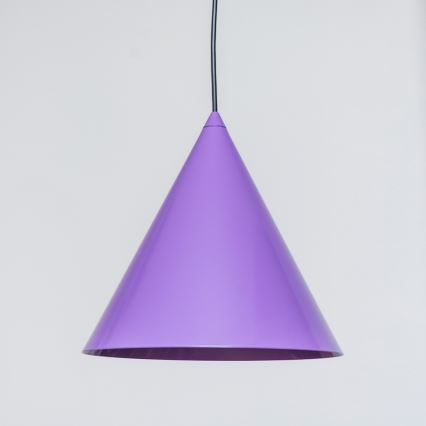 Piekaramā lampa uz kabeļa ETNA II 1xE27/15W/230V Ø 25 cm violeta
