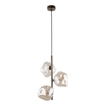 Piekaramā lampa uz kabeļa LAVA 3xG9/8W/230V bronza/dūmakaini bēša