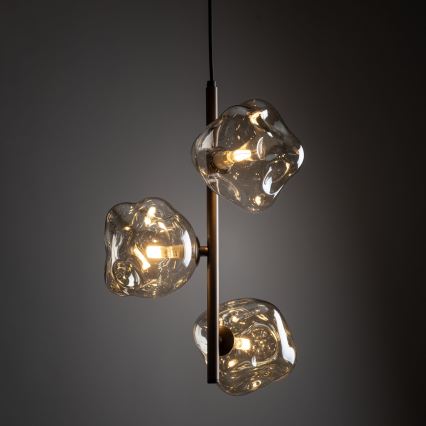 Piekaramā lampa uz kabeļa LAVA 3xG9/8W/230V bronza/dūmakaini bēša